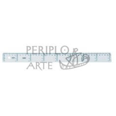 Regla cristal 40 cm Safta