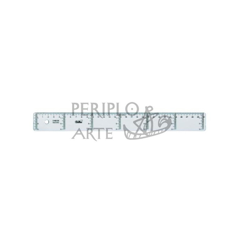 Regla cristal 30 cm Safta