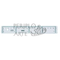 Regla cristal 20 cm Safta