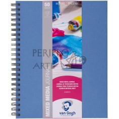 Cuaderno espiral Mix Media Van Gogh A4 160gr 50h