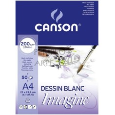 Bloc Imagine Mix Media Canson A4 200g 50h