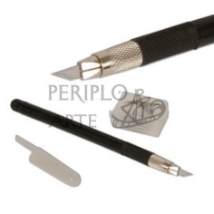 Cúter profesional tipo bolígrafo  10 cuchillas SDI