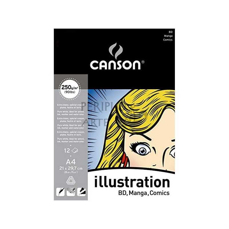Bloc Illustration Canson A4 12h 250g