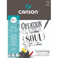 Bloc Lettering Rotulador Canson 24x32cm 20h 180g