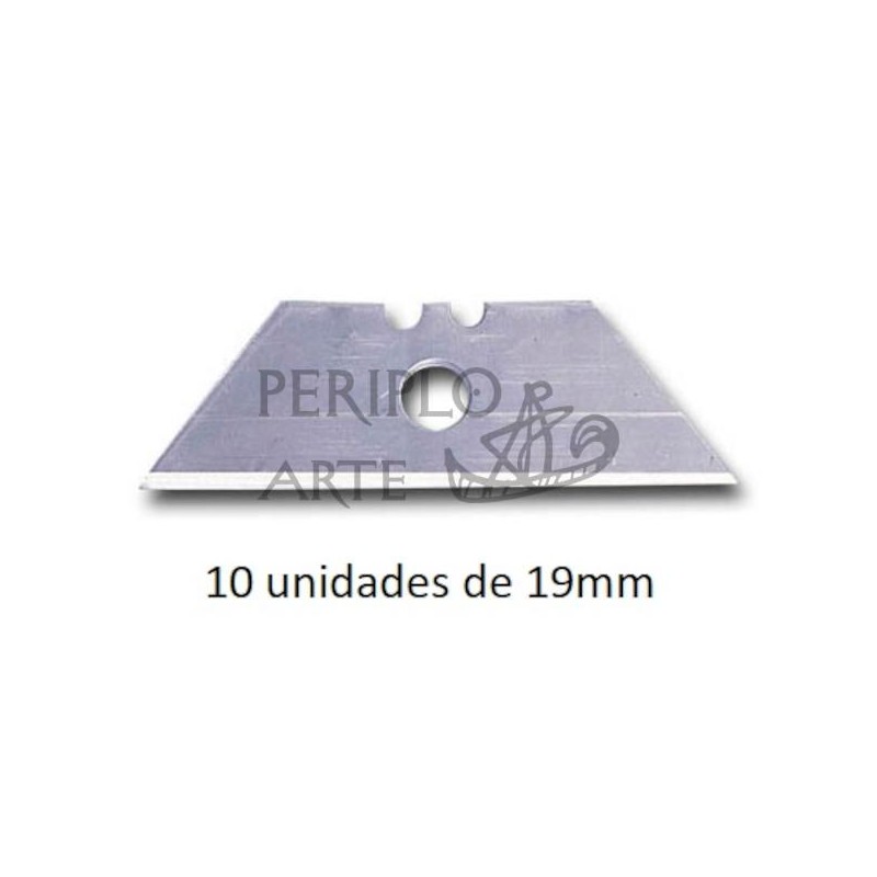 Cuchilla cúter trapezoidal 19mm 10 uds   Q-Connect