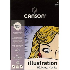 Bloc Illustration Canson A3 12h 250g