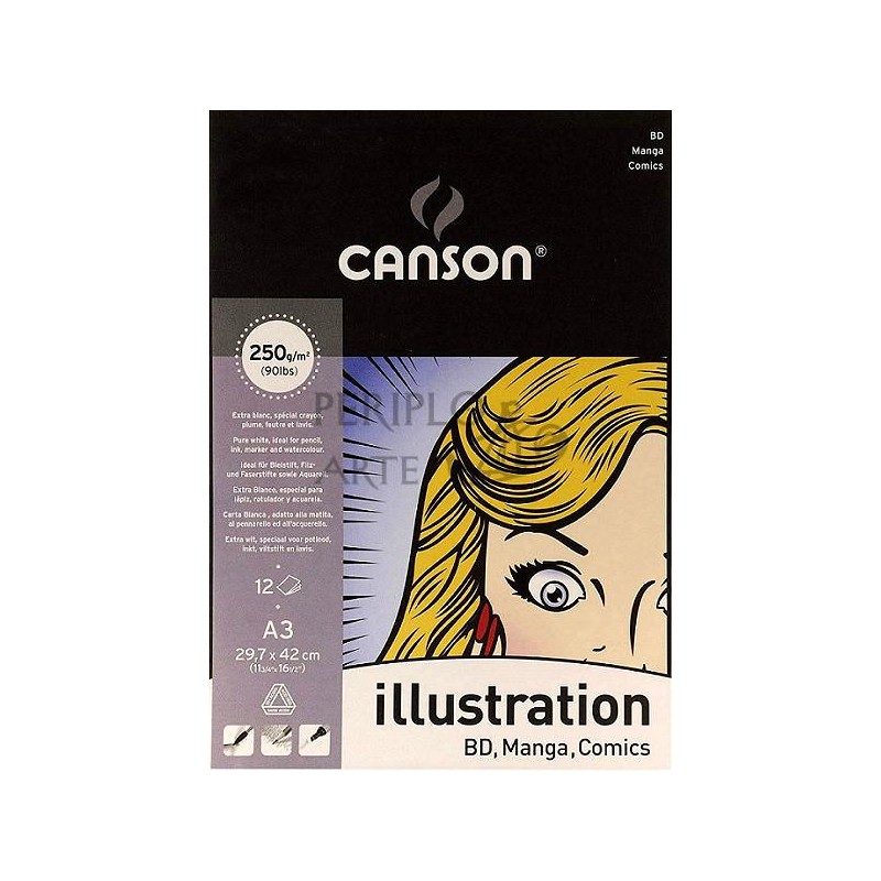 Bloc Illustration Canson A3 12h 250g