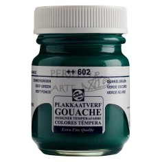 Gouache témpera Talens 50 ml verde oscuro 602