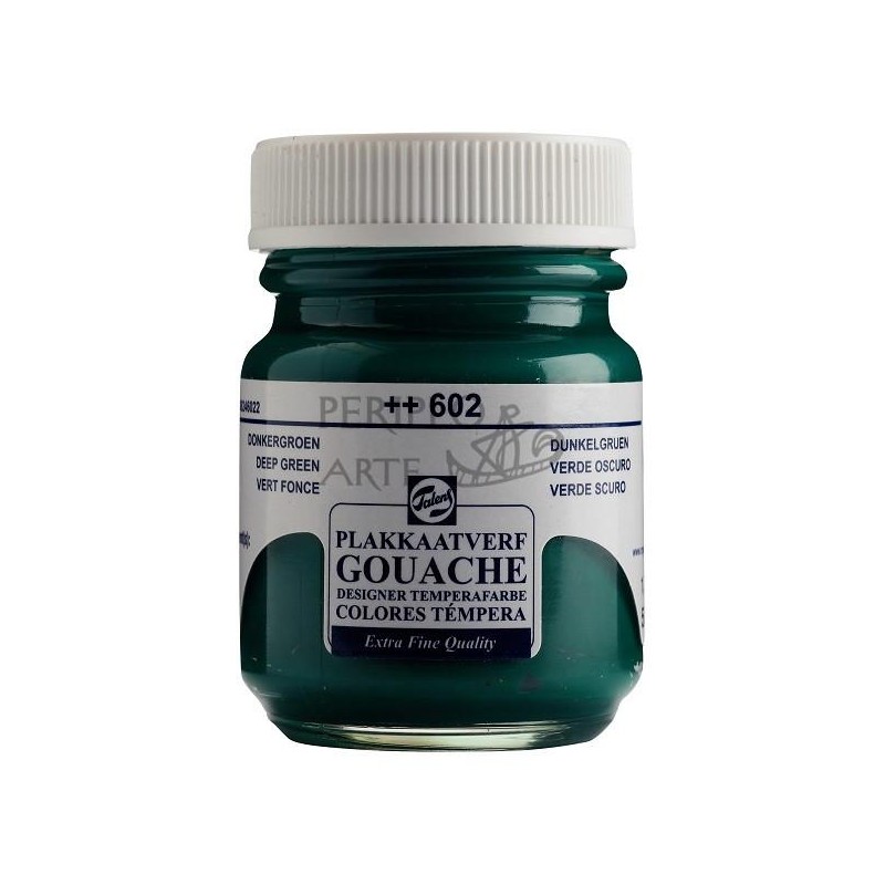 Gouache témpera Talens 50 ml verde oscuro 602