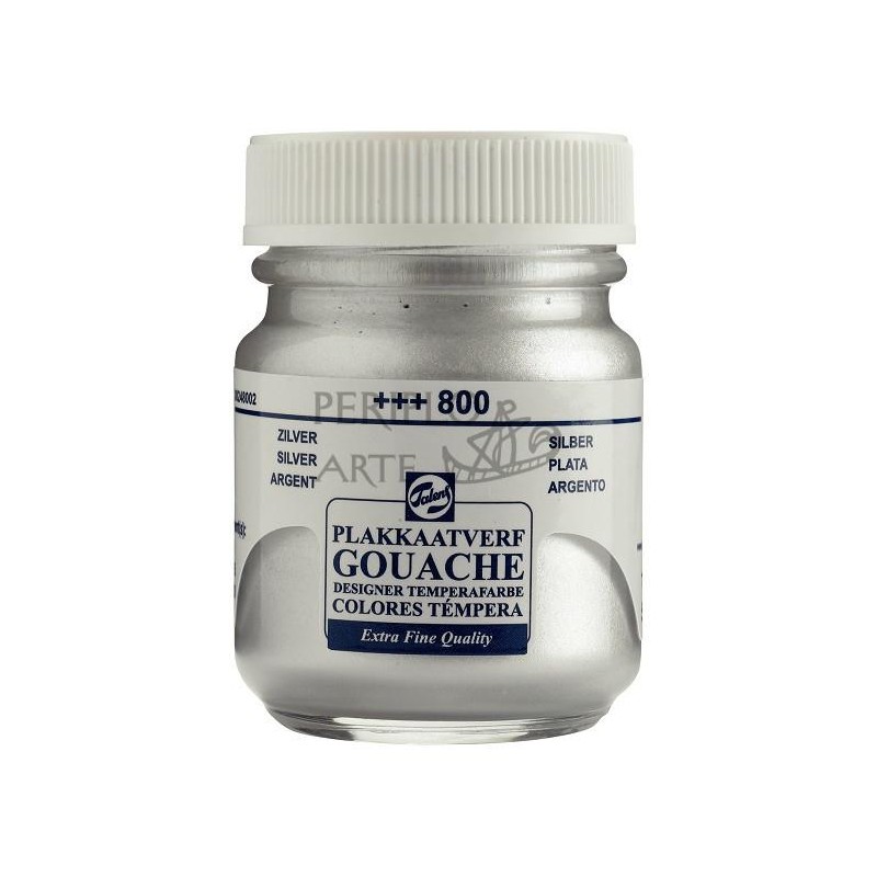 Gouache témpera Talens 50 ml plata 800