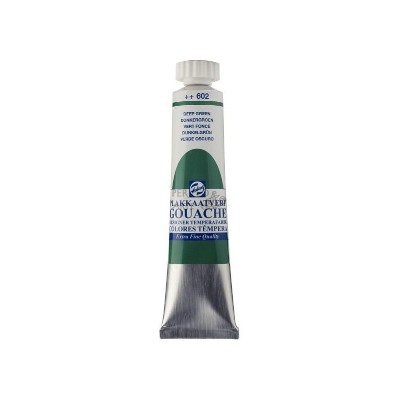 Gouache témpera Talens 20 ml verde oscuro 602