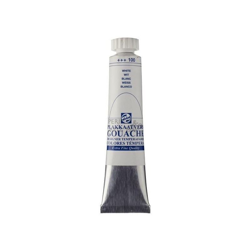 Gouache témpera Talens 20 ml blanco 100