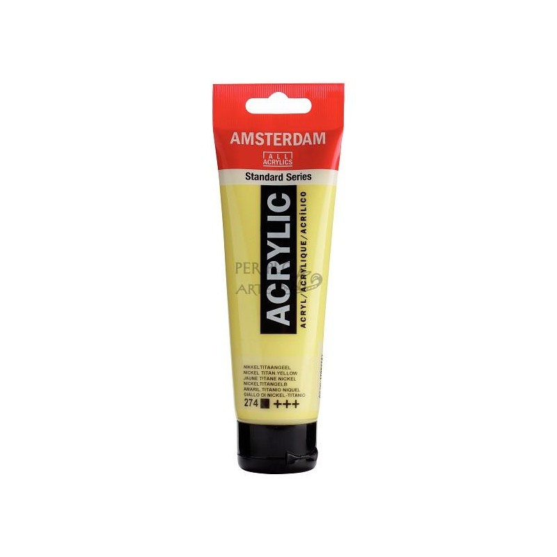 Acrílico Amsterdam 120ml amarillo titanio niq  274