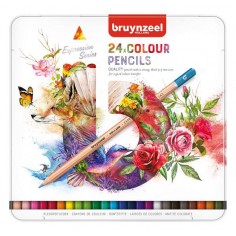 Estuche 24 lápices color Bruynzell Expression