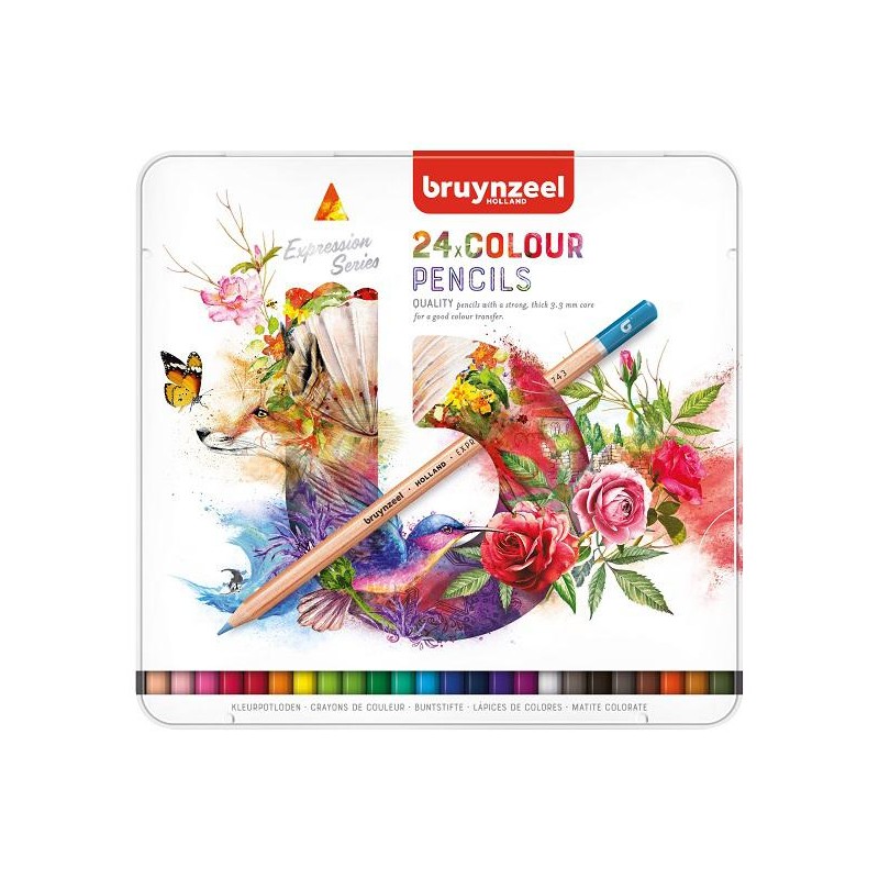 Estuche 24 lápices color Bruynzell Expression