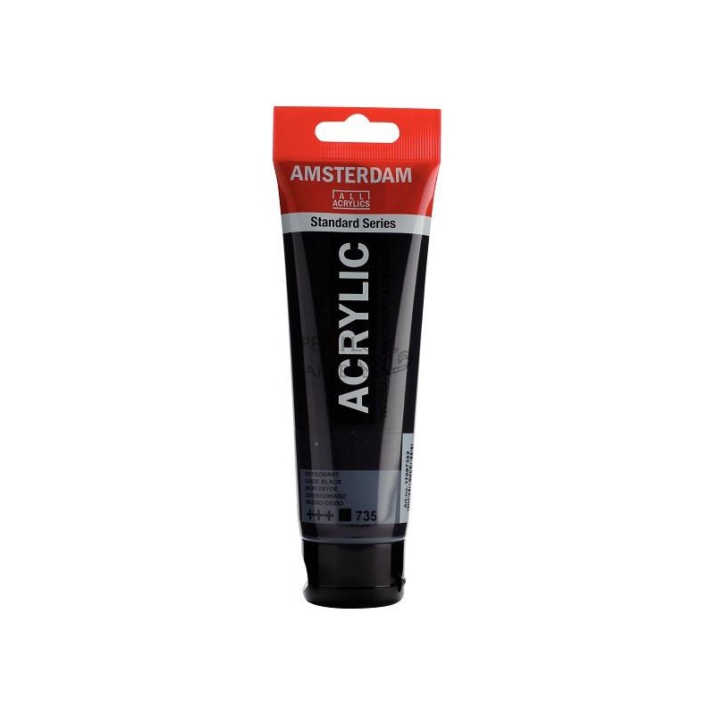 Acrílico Amsterdam 120ml negro óxido 735