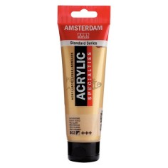 Acrílico Amsterdam 120ml metálico oro claro 802