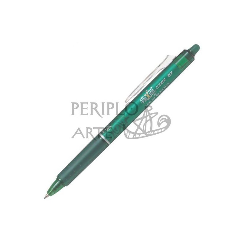 Bolígrafo borrable Frixion Clicker Pilot verde 0 7