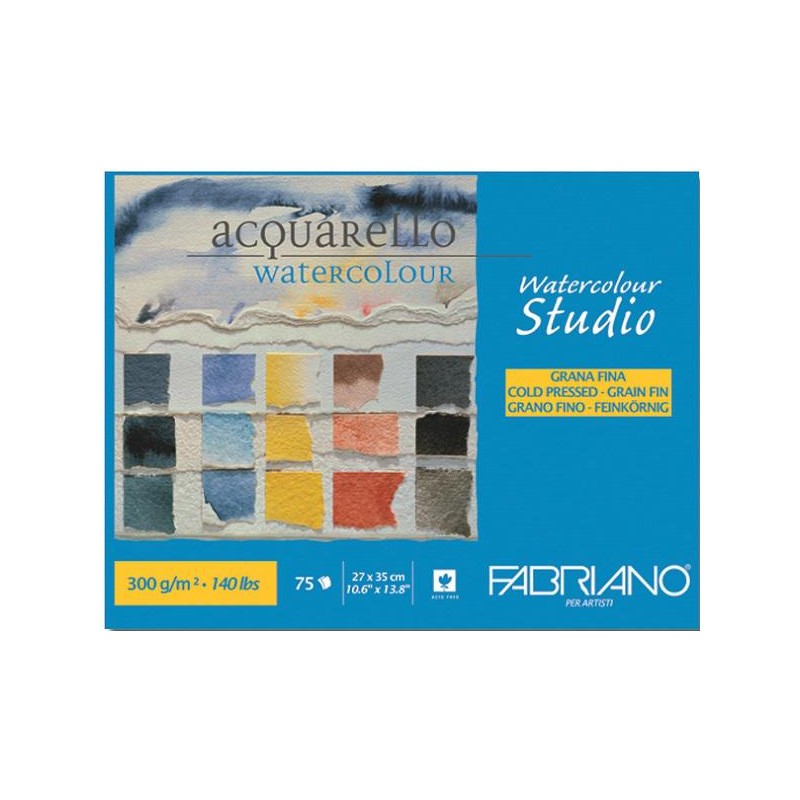 Bloc Watercolour Fabriano 27x35cm 75h 300g 